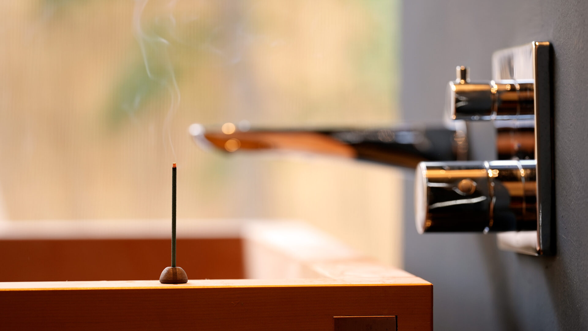 ひのき風呂とお香